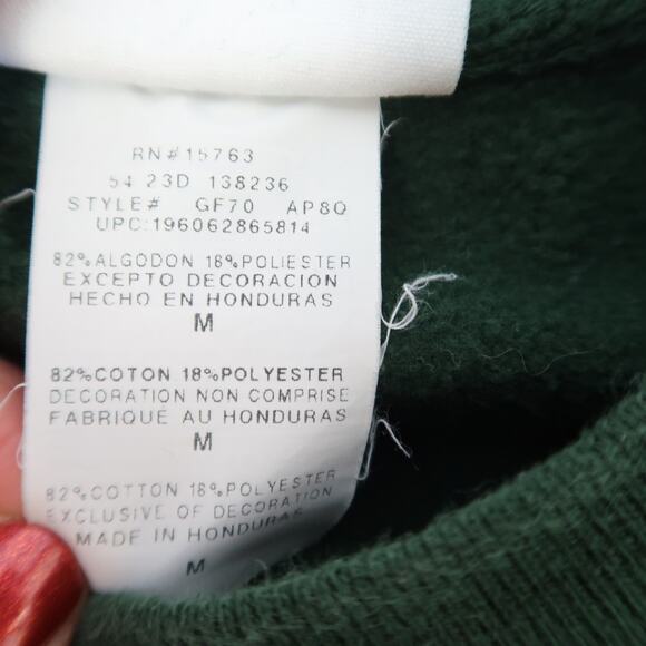 Vintage Y2K Champion Athletic Club Dark Green Graphic Crewneck Sweatshirt M - Picture 5 of 5